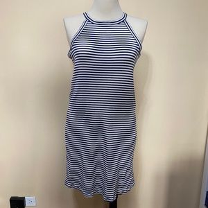 Madewell Blue and White Striped Tank District Dress Size S